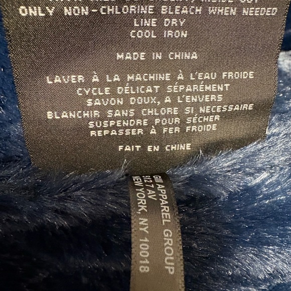 Marc New York blue faux fur lined hooded puffer jacket. NWOT!! Size XL. - Picture 8 of 10